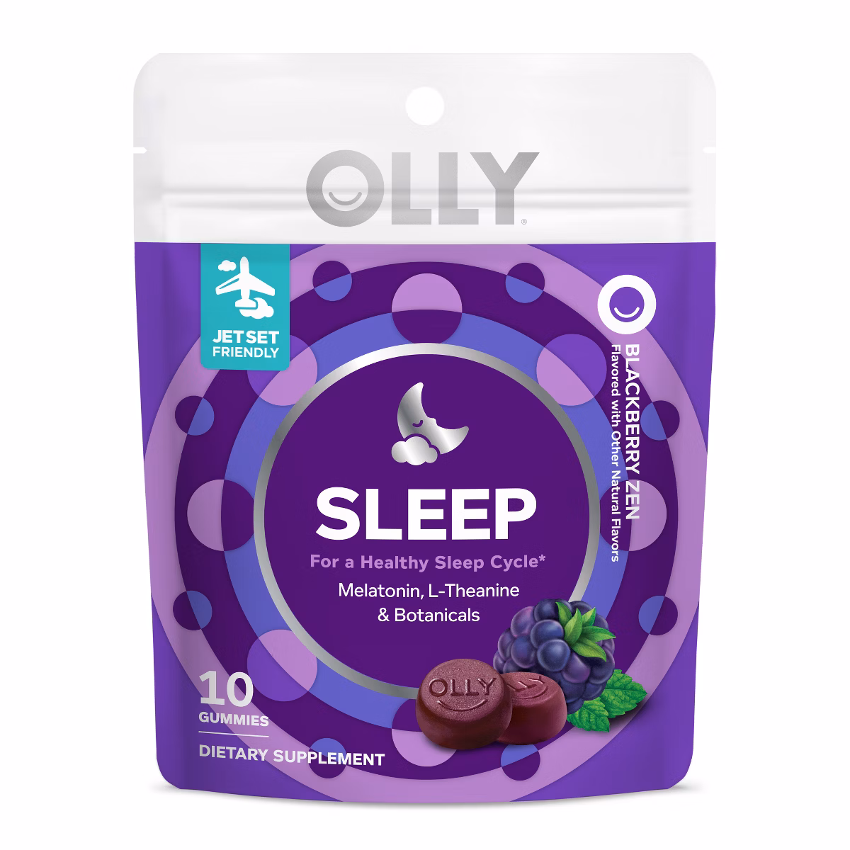 OLLY 3mg Melatonin Sleep Gummies - Blackberry Zen - 10ct