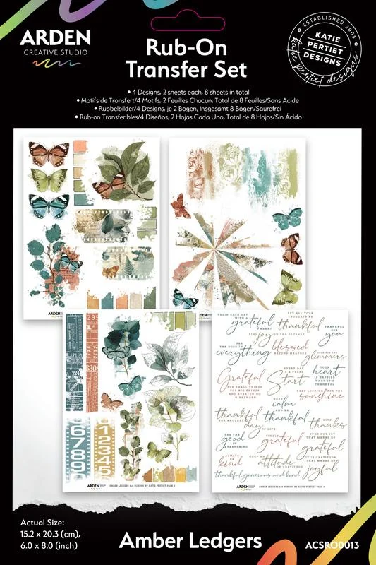 Amber Ledgers Rub-On Transfer Set