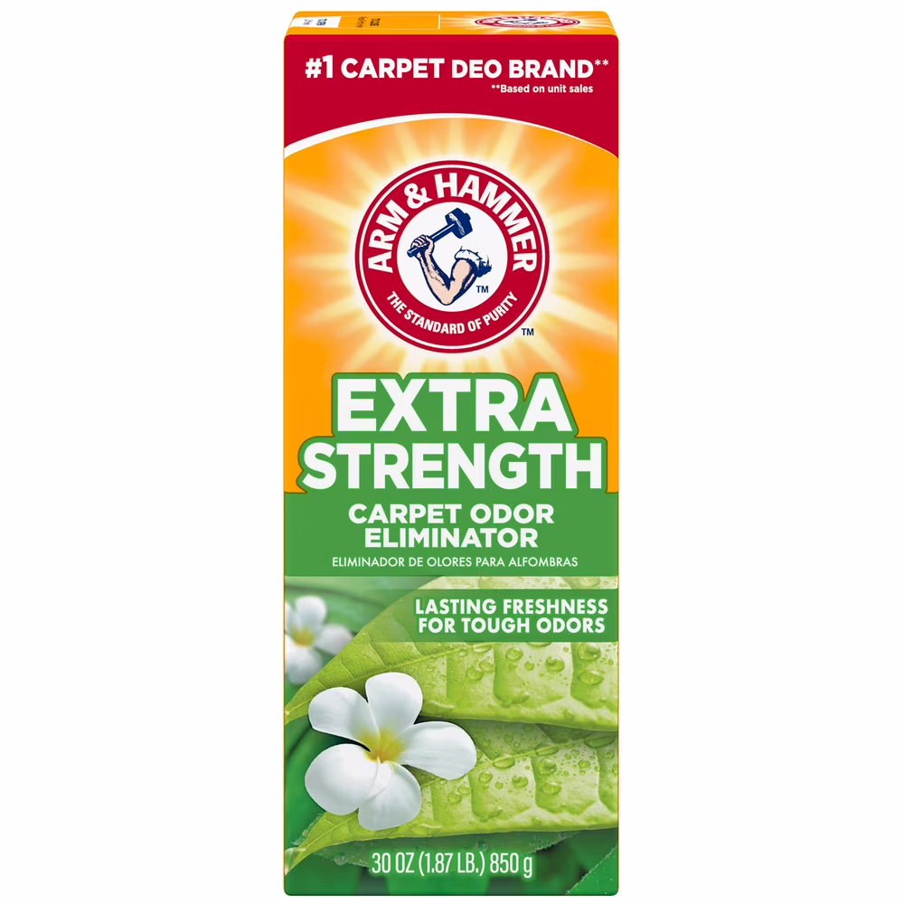 ARM & HAMMER Extra Strength Carpet Odor Eliminator Powder, Fresh Scent, 30 oz