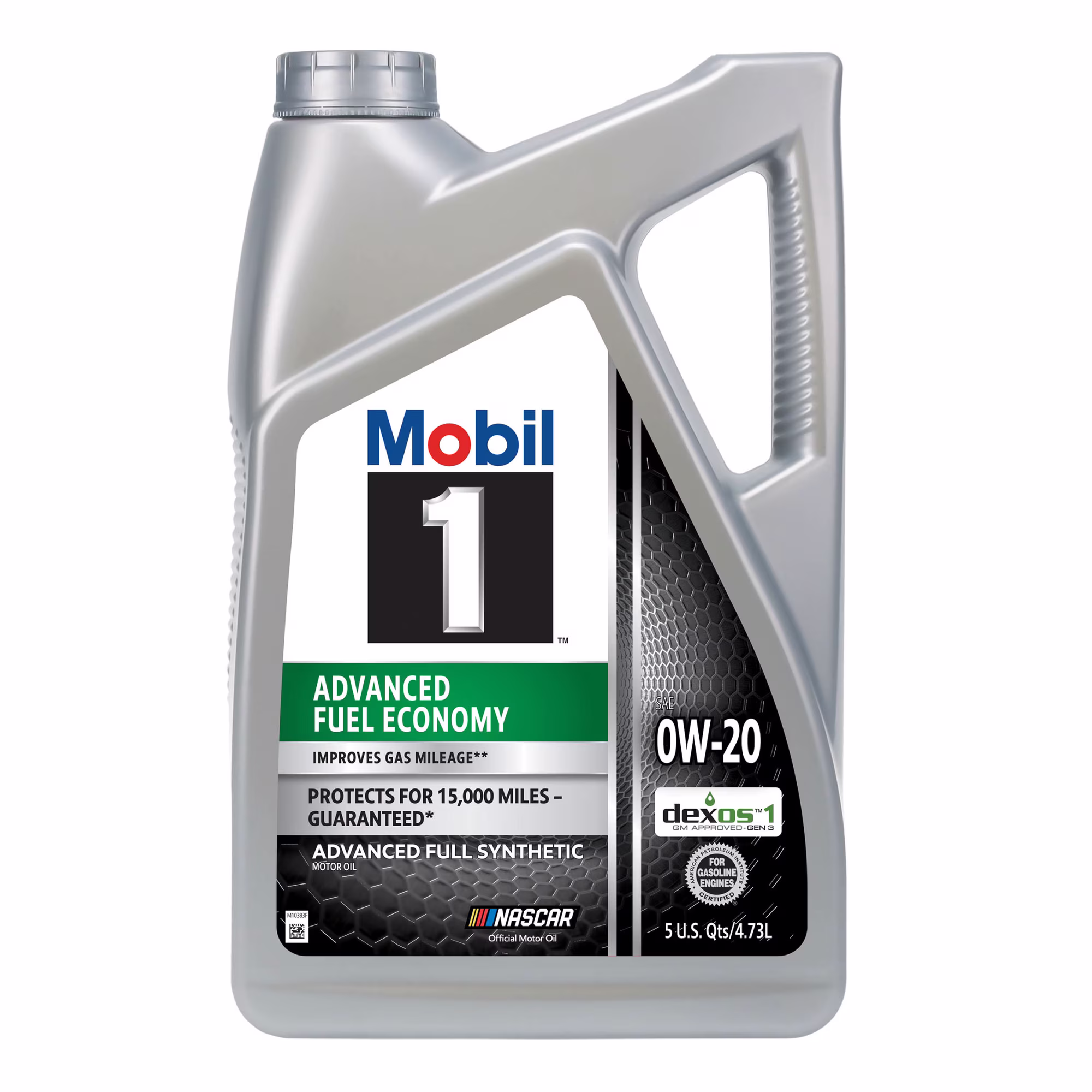 Mobil 1 Advanced Fuel Economy Full Synthetic Motor Oil 0W-20, 5 Quart