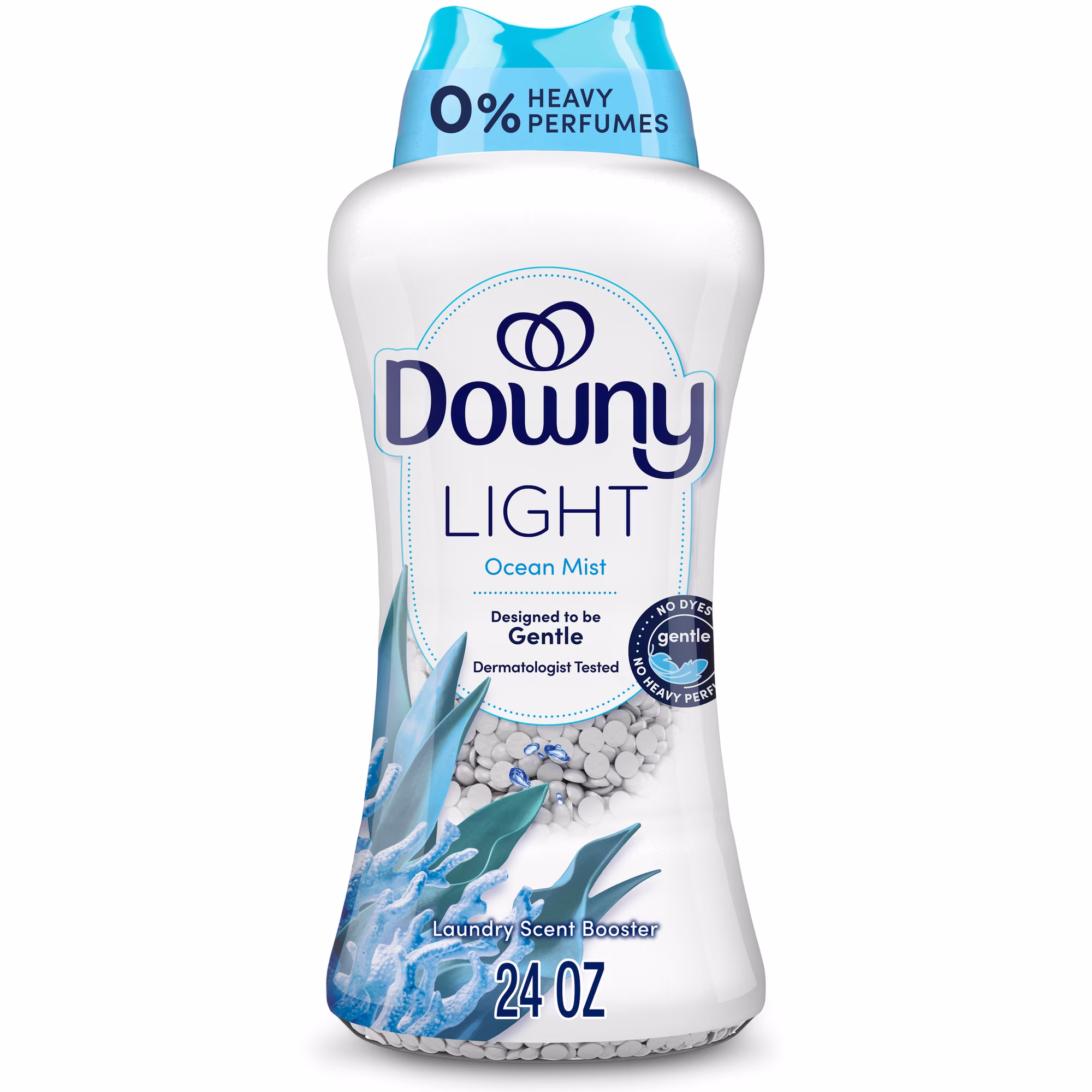 Downy Laundry Scent Beads, Light In-Wash Scent Booster, No Heavy Perfumes, Ocean Mist Scent, 24 oz