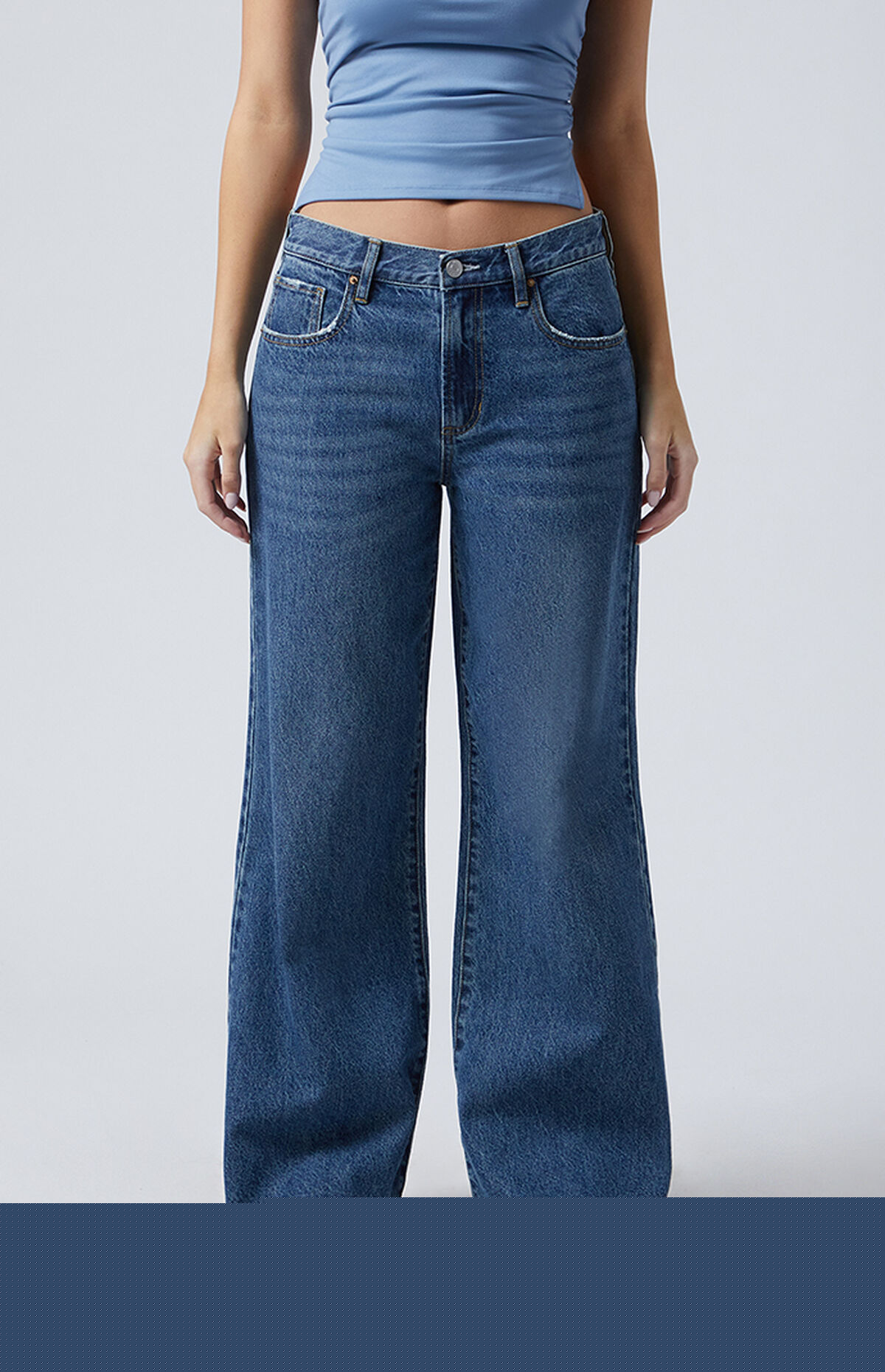 Pacsun Lena Low Rise Super Baggy Jeans Dark Indigo