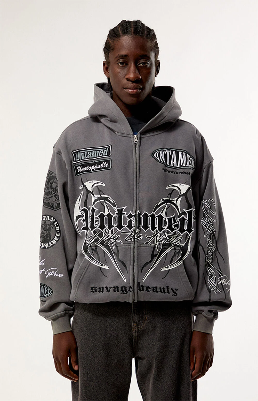 Pacsun Untamed Full Zip Hoodie