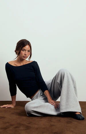 Beverly and Beck Kenzie 3/4 Sleeve Off-The-Shoulder Top