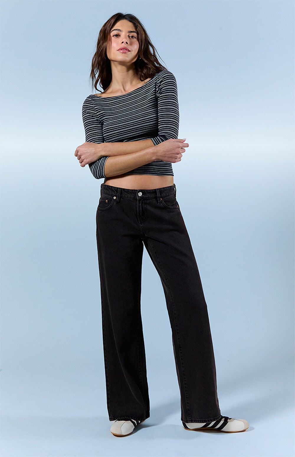 Pacsun Zoe Low Rise Girlfriend Jeans Black