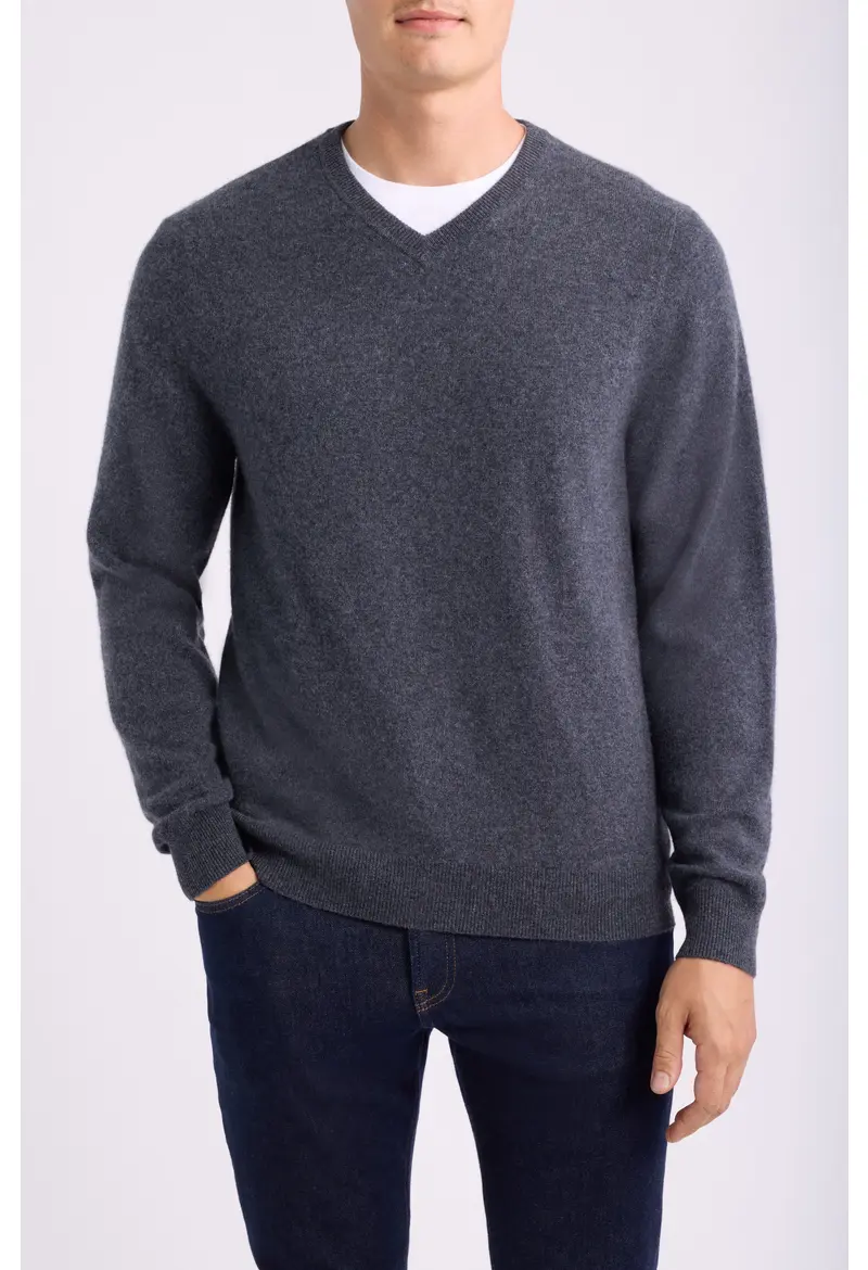 Nordstrom Cashmere V-Neck Sweater